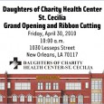 Daughters of Charity Services of New Orleans launches the opening of their newest community health center facility in St. Cecilia this Friday, April 30 2010 at 10AM.  ThotBox will be...
